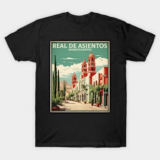 Real de Asientos Aguascalientes Mexico Vintage Tourism Travel T-Shirt